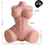 Life Size Sex Doll With Flexible Torso, L Realistic Full Size Body Skin Texture, Soft Butt Big Breasts Pussy Ass Masturbation Hole & Breast Sex, Realistic Adult Male Sex Dolls For Orgasm 44Cm