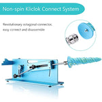 10.12" Silicone Spiral Dildo With Kliclok System For Premium Sex Machine, 9.06" Insertable Length, Max Circumference 7.36", Adult Unisex Toy