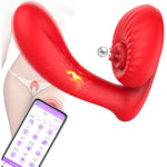 Adult Sex Toys For Women Wearable Pany Vibrator, App Remote Control Vibrator Clitoral Butterfly Vibrator With 10 Licking & Vibrating Modes G Spot Vibrator Couples Sex Toys (Red)