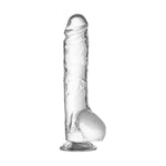 Soft Realistic Dildo Strong Suction Cup for Hands-Free Play, 9.4 Inch