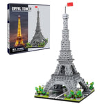 Paris Eiffel Tower World Famous Architectural Model Micro Building Blocks Set 3350 Pieces 3D Puzzle Toys Gifts For Kid And Adult