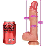 Realistic Dildo Anal Dildo Beads On The Glans Adult Sex Toys, Suction Cup Penis Surface Design With Testicles Intensify Pleasure During Female Masturbation