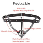 Multifunctional Adjustable Chastity Belt Vibrator Strap-On Sex Toy Women'S Chastity Belt Sex Toy Men'S Sex Toy Sexy Underwear Couple Sex Toy