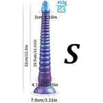 22In Silicone Super Long Tentacle Anal Dildo Butt Plug Strong Suction Cup Realistic Monster Octopus Dildos Anal Vaginal Prostate Massage G-Spot Sex Toys For Beginner Advanced Men Women (S)