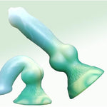 Realistic Small Cock Knot Dog Dildo, Silicone Soft Wolf Canine Animal Fantasy Monster Adult Anal Plug Sex Toys for Male Female G Spot Dildos 7.5'' Fake Penis Beginners Women Men Couples