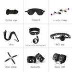 41Pcs Sm Bondage Restraint Vibrator Silicone Anal Plug Sex Toys For Butt Plug, Adult Sex Toys Bondage Gear & Accessories For Couples Game, Sm Crops Sex Bondage Bdsm Restraints Kits
