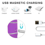 Double Headed False Penis - Couple Interactive Masturbator, Flexible Massage Stick, Experience Synchronization, Double Headed Vibration, Extra Long Dimensions, Safety Waterproof Silicone (Purple)