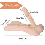 Torso Male Sex Doll with Flexible Dildo Realistic Sex Huge Cock for Women, Unisex Masturbator Sex Toy for Men Women Gay Couple -13.3 * 6.7 inch, 4.4LB (Beige)