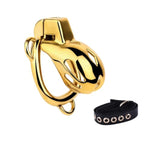 Metal Cock Cage Sex Toys Male Chastity Devices With Belt And Invisible Lock Used To Restrain A Man'S Penis Sm Bondage Gear Chasity Belts Made Of Stainless Steel (Gold,2.0In)