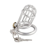 Men'S Stainless Steel Male Pennis Lock Cook Penis Ring Cage Male Chastity Device Penis Cage Prevent Erection Toy J1055 55Mm