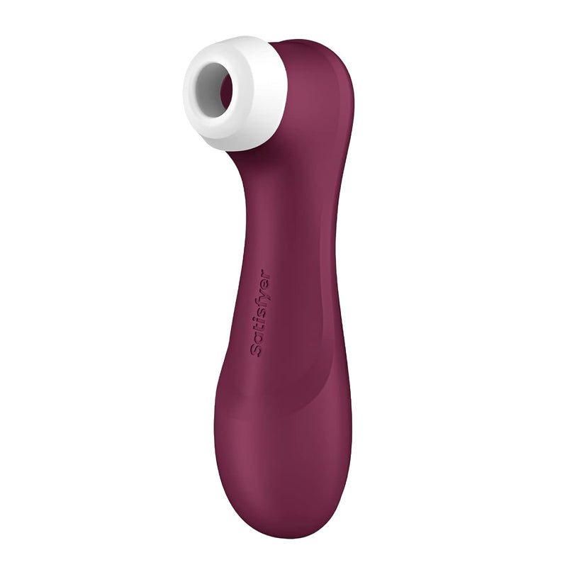 Pro 2 Generation 3 (No App) - Air-Pulse Clitoris Stimulating Vibrator With Liquid-Air Technology - Non-Contact Clitoral Sucking Sex Toy For Women, Waterproof, Rechargeable (Wine Red)
