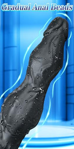 Anal Beads Dildo Wearable Butt Plug Dilator 6.14 x 1.54 Inch Sex Toy (S)