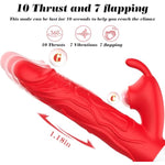 Anal Dildo Vibrator Thrusting Dildos For Women,G Spot Vibrator Clitoral Stimulator Sex Toy Thrusting Vibrator With 10 Flapping Vibration 7 Thrust Modes,Rabbit Vibrators Adult Sex Toys For Women