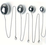Metal Anal Beads Butt Plug Set Stainless Steel Anal Beads With Safety Chain Anal Training Kit For Beginners Advanced Users Prostate Massager Mens Anal Training(Xl)
