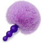 Rabbit Tail Anal Plug,Silicone Butt Plug,Anal Sex Toys For Men,Women And Beginners,Plug Anal For Couples,Butt Plugs For Cospaly (Three Beads)