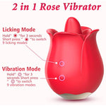 Rose Toy Vibrator For Women, Tongue Licking Mini Clitoral Vibrator Stimulator With 9 Vibrating Pleasure For Clitoris & Nipple Stimulation, Adult Sex Toys & Games For Women Couples