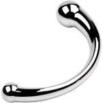 G-Spot Massage Dildo, Double Ended Dildo Anal Plug Stimulate Wand Fetish Plug With Solid Metal Curved Dual Ended Massage Wand Sex Adult Sex Toy For Women Men (Large)