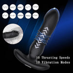 Anal Plug Vibrator Remote Control Prostate Massager Invisible To Wear With 10 Push Into And Vibrating Modes Suitable For Men And Women Butt Vibrating Plugs