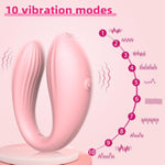 Remote Control Vibrator-Adult Sex Toys & Games,Womens Sex Toys,Clitoris & G-Spot Vibrating Sex Toy For Double Stimulation With Unlimited Vibration Modes