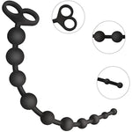Anal Beads Silicone Butt Plugs Anal Trainer Plug Pull Ring Chain With 10 Beads G-Spot Prostate Massage Masturbation Sex Toys For Men Women And Couples