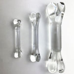 Unique Anal Plug The Shape Of Bones Glass Sex Products For Women Crystal Dildo In Three Different Sizes For Vagina And Posterior (L)