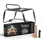 Sex Toys – Temptasia Surrender Sex Chair – Bdsm Bondage Furniture For Bedroom – Adjustable Sex Position Stool With Bouncing Seat & Strong Brackets – Kinky Sex Toy For Couples’ – Black