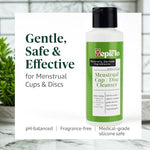 Menstrual Cup and Disc Cleanser Gel 120ml – Gentle pH-Balanced Wash for Reusable Period Products | Natural, Hypoallergenic, Fragrance-Free | Safe for Medical-Grade Silicone