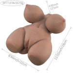 7.87Lb Sex Doll Male Masturbator With Realistic Boobs Vagina And Anal, 3 In 1 Torso Masturbators Love Dolls Pocket Pussy Real Vaginal Ass, Double Channel Designed Adult Sex Toys For Men Masturbation