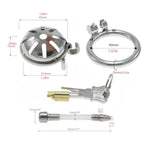 Metal Cock Cage With Urinary Catheter Male Chastity Devices With Invisible Lock And 2 Keys Used To Restrain Man'S Penis Sex Toys Steel Chasity Cages With Openings For Ventilation (1.57In)
