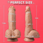 7.5 Inch Realistic Dildo For Beginners With Strong Suction Cup Dildos For Hands-Free, Thick Anal Dildo Sex Toys Soft Safe Material For Women & Couple, Realistic Penis For G-Spot Stimulator Sexual.