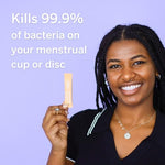 Dust Menstrual Cup Sanitizer - Menstrual Disc Sanitizer + Period Cup Cleaner - Just add Water - Portable Travel Solution for Feminine Care