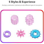 Penis Rings, 10 Pcs Cock Ring Sex Toys For Men, Couple Sex Game, Penis Sleeves, Male Penis Ring Waterproof Silicone Cockrings Cock Ring Delay Head Glans Ring Couples Sex Toys