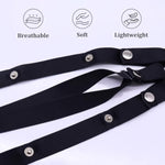 New Chastity Belt Male Chastity Devices Anti-Off Chastity Strap Penis Cage Auxiliary Belt(Black 3 Way)