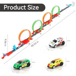 360-Degree Thrilling Loop Track Includes Four Loops And Three1:64 Scale Toy Cars For Easy Storage. It'S Perfect For Boys Aged 3-7 And Makes A Great Gift For Birthdays, Halloween, And Christmas
