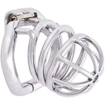 Medical Grade 304 Stainless Steel Ergonomic Design Chastity Device Easy To Wear Male Sm Penis Exercise Sex Toys K750 (50Mm/ L Size)
