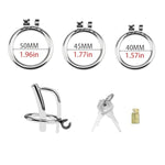 Cock Cage With Metal Catheter Sex Toys Male Chastity Devices With Invisible Lock And 2 Keys Stainless Steel Adult Toy Chasity Cages Used To Restrain Man'S Penis (1.96In)
