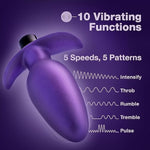 Blush Adult Sex Toys For Women Men Gay - Adventures Matrix Silicone Vibrating Anal Plug - 4.75" | 10 Mode Butt Plug Vibrator For Prostate Or Anal Pleasure | Stayput Design & Anchortech Base Butt Toy