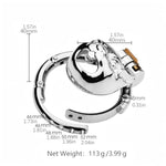 Metal Chastity Cage Male Sex Toys Rabbit Cock Cage With Belt And Multiple Ring Sizes Stainless Steel Chastity Device With Lock For Restraining A Man'S Penis Breathable Penis Cage (Adjustable)