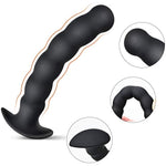 Silicone Anal Plug G-Spot Stimulator Anal Beads Prostate Massage Butt Plug Sex Toy For Men Women (S)