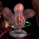 Monster Dildo Silicone Butt Plug With Suction Cup Knot Tentacle Anal Dildos Dark Octopus Beginner Training Sex Toys For Women Men And Couples (S)
