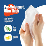 Adult Wipes for Elderly 1 Pack - Hospital Grade Extra Large Extra Thick Disposable Washcloths for Adult No-Rinse Bathing & Shower Alternative - Fragrance-Free XXL
