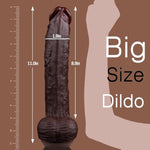 11 Inch Realistic Big Black Dildo Bbc Huge Thick Dildo, Giant Dildo Massive Anal Dildo With Strong Suction Cup For Hands-Free Play, Lifelike Silicone Dildo For Vagina Anal Stimulation