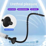 Bdsm Hollow Urethra Sound Silicone Urethral Plug Stretcher Dilator With Water Filler Penis Plugs For Training Male Stimulation Sex Toys