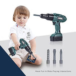 Electronic Power Drill Toy Set, Kids Pretend Play Construction Tools With Realistic Light, Sound & Action, Preschool Model, Gifts For Children Toddler Boy Girl