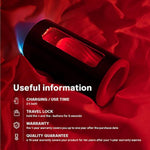 F1S V2 Waterproof Sucking Male Masturbator, Male Sex Toys, Pocket Pussy Men, Sex Toys For Men, Male Masturbators With 4 Vibrating Patterns, Blue