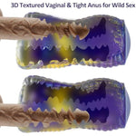 Male Masturbators Cup Pocket Pussy Sex Toy For Men,Soft Silicone Stroker Masturbation Sleeve Fantasy Monster Ass Sex Doll,Blowjob Machine With Lifelike Textured Vagina & Tight Anus For Penis Training