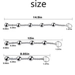 Adult Sensory Toys Expanding Butt Toys with Anal Beads 25mm Stainless Steel Anales Plug for Men Women SM Anal Sex Toy (4balls)