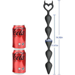 Anal Plug Buttplug With Devil'S Horns Anal Trainer 5 Bead Anal Sex Toy Flexible Anal Chain Sm Masturbation For Women Men Couples Sexy Role Play Butt Plugs Cosplay Halloween