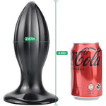 Pvc Anal Plugs Butt Plugs Anal Sex Toys With Suction For Masturbation Sex Toys For Men Women Couples (L) Black