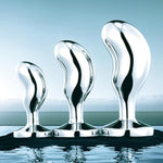 Anal Dilator Sex Toys For Massage Prostate Stainless Steel Anal Plugs For Anal Training Beaded Butt Plugs For Men And Women (L)